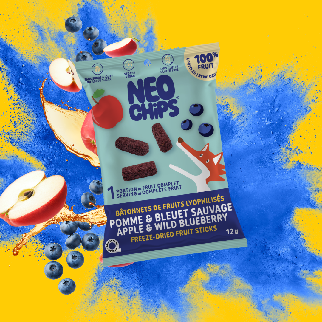 Bâtonnets pomme & bleuet sauvage