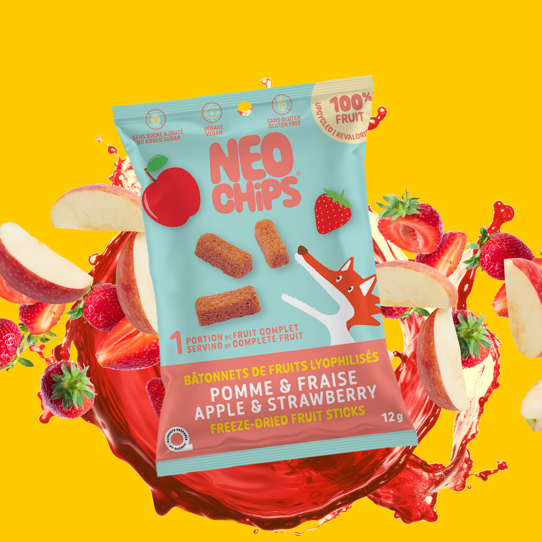 Bâtonnets pomme & fraise